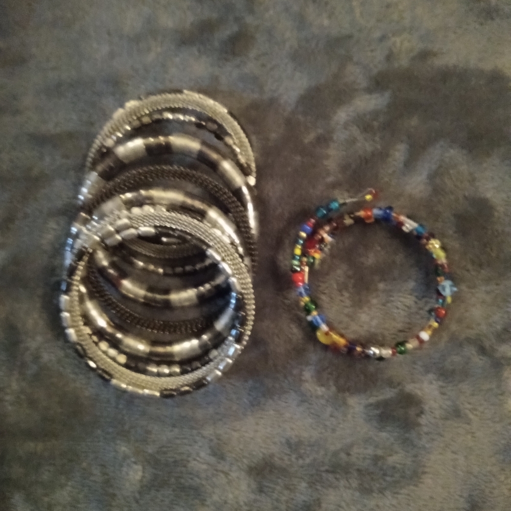 2 Coil bracelets